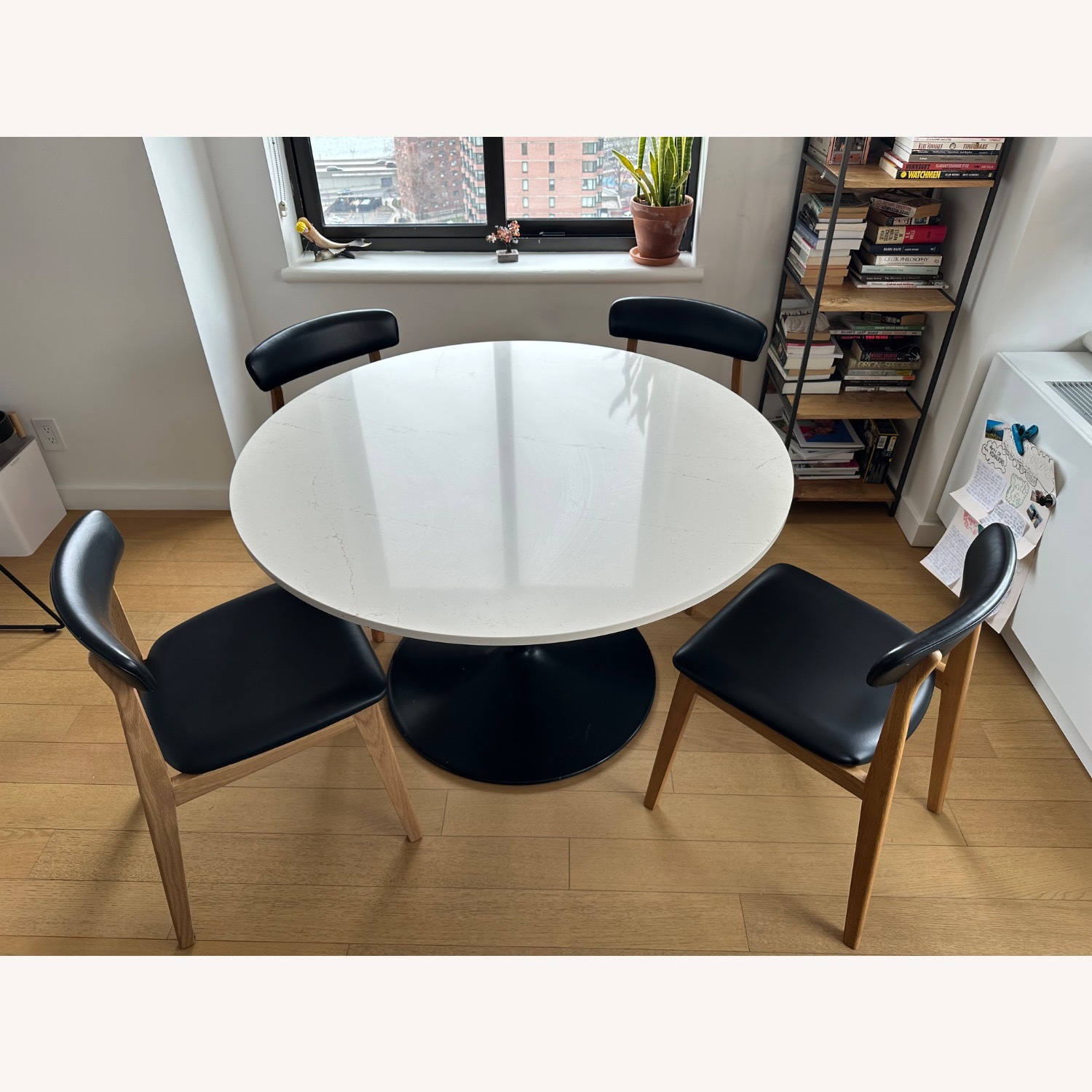 Room & Board Errol Black Leather Dining Chairs - image-2