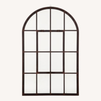 Arhaus Dark Brown Wrought Iron Floor Mirror