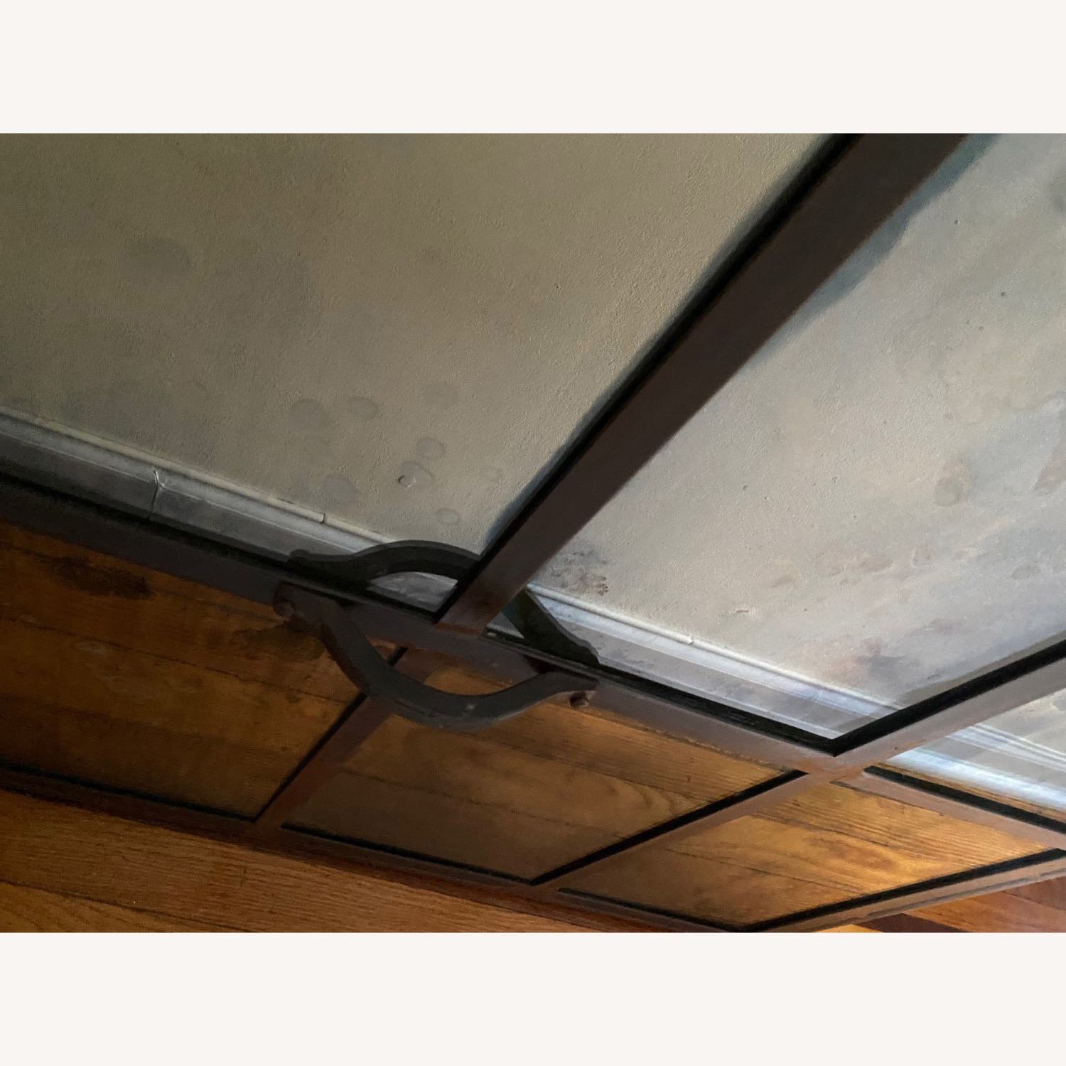 Arhaus Dark Brown Wrought Iron Floor Mirror - image-4