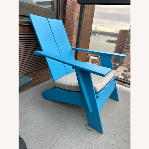 Used Room & Board Emmet Blue Plastic Patio Furniture for sale on AptDeco