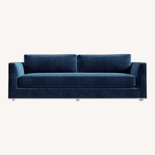 Used Rove Concepts Milo Blue Velvet Sleeper Sofa for sale on AptDeco