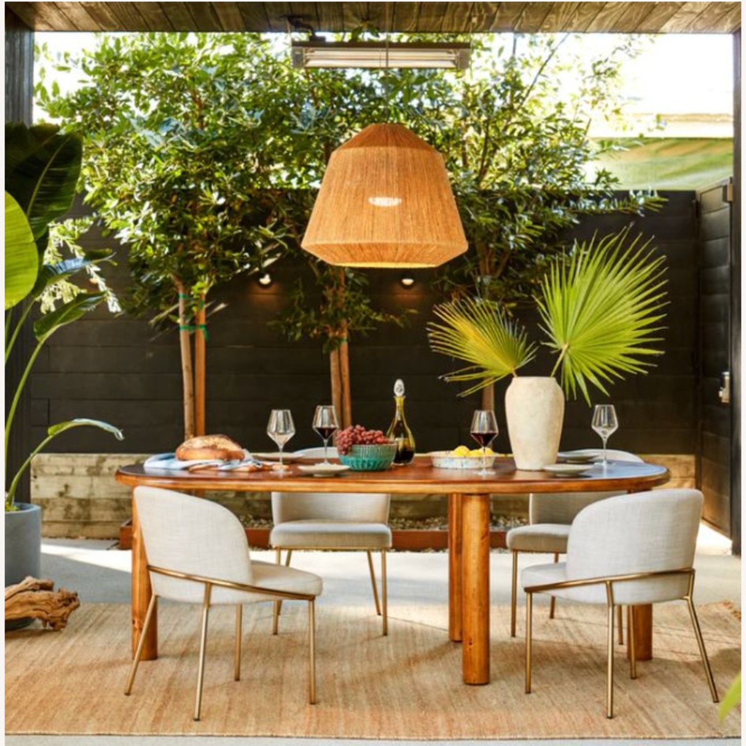 Calista Dark Brown Wood Dining Table - image-8