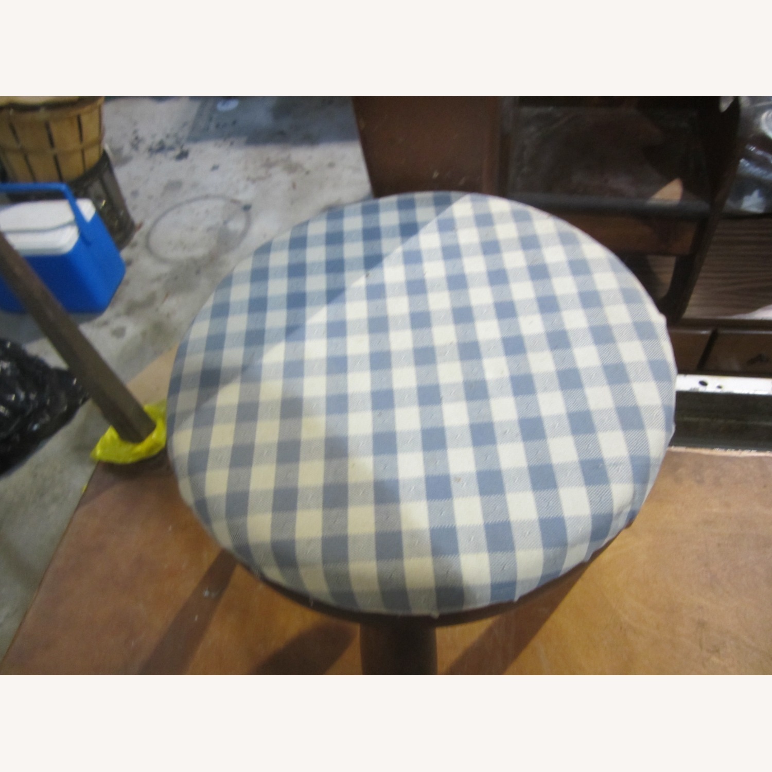 Vintage/Antique Dark Brown Wood Accent Chair - image-3