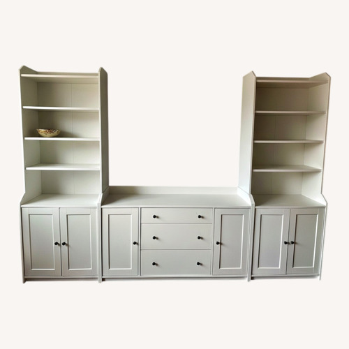 Used IKEA Hauga White Media Storage & Bookcases for sale on AptDeco