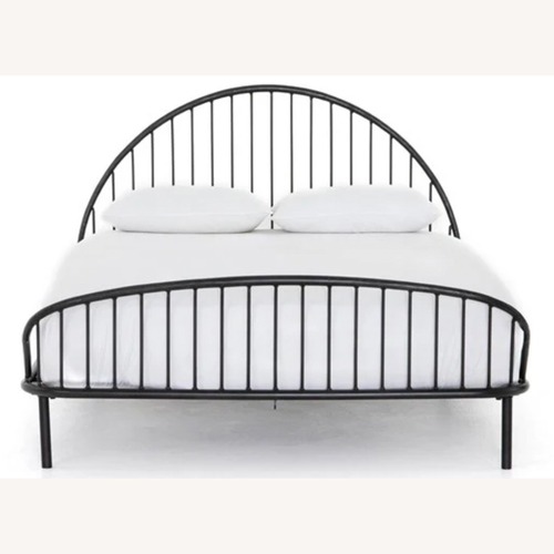 Used Waverly Black Iron King Bed for sale on AptDeco