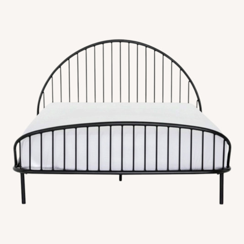 Used Waverly Black Iron King Bed for sale on AptDeco