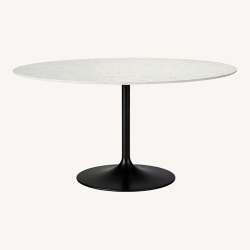 Used Julian Light Gray Stone Dining Table for sale on AptDeco
