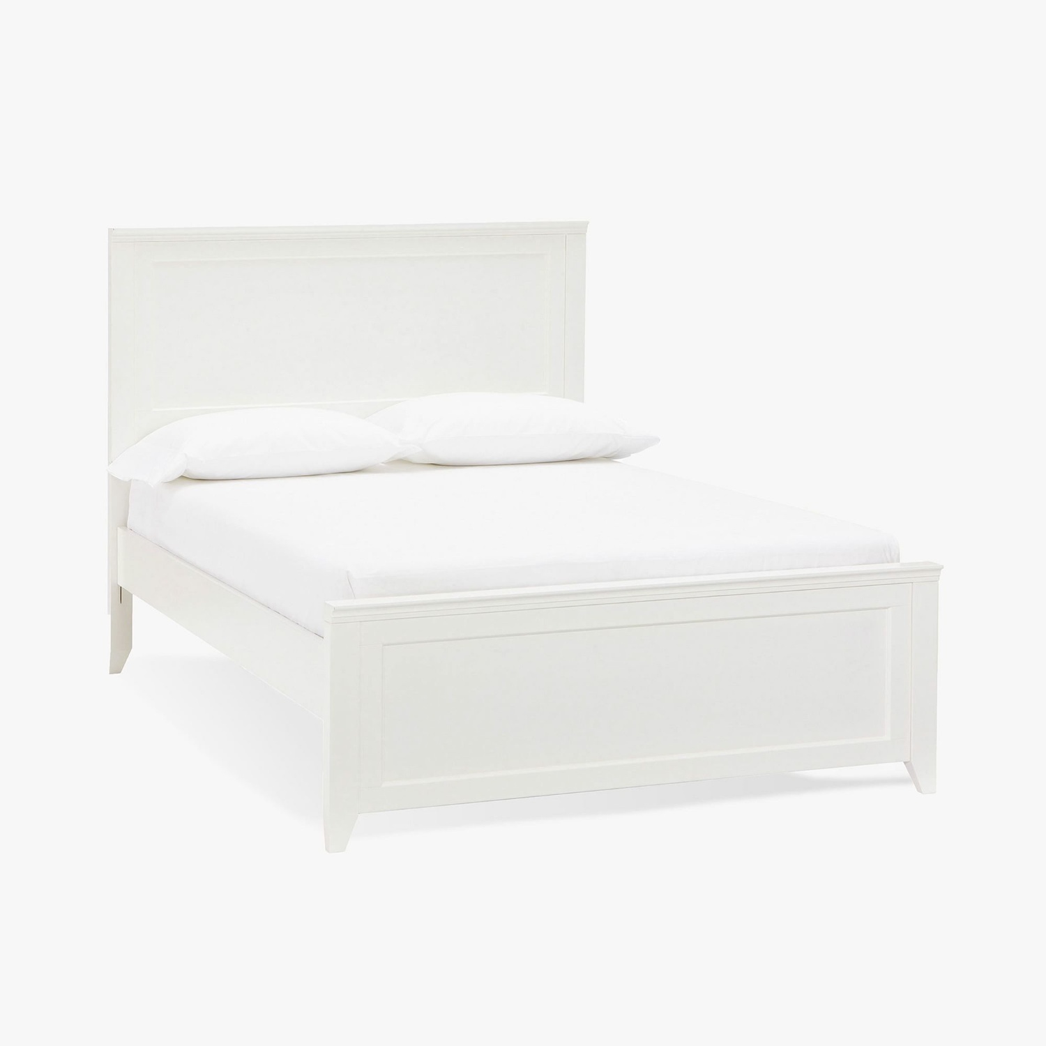 Pottery Barn White Hampton Bed Frame Full - image-5