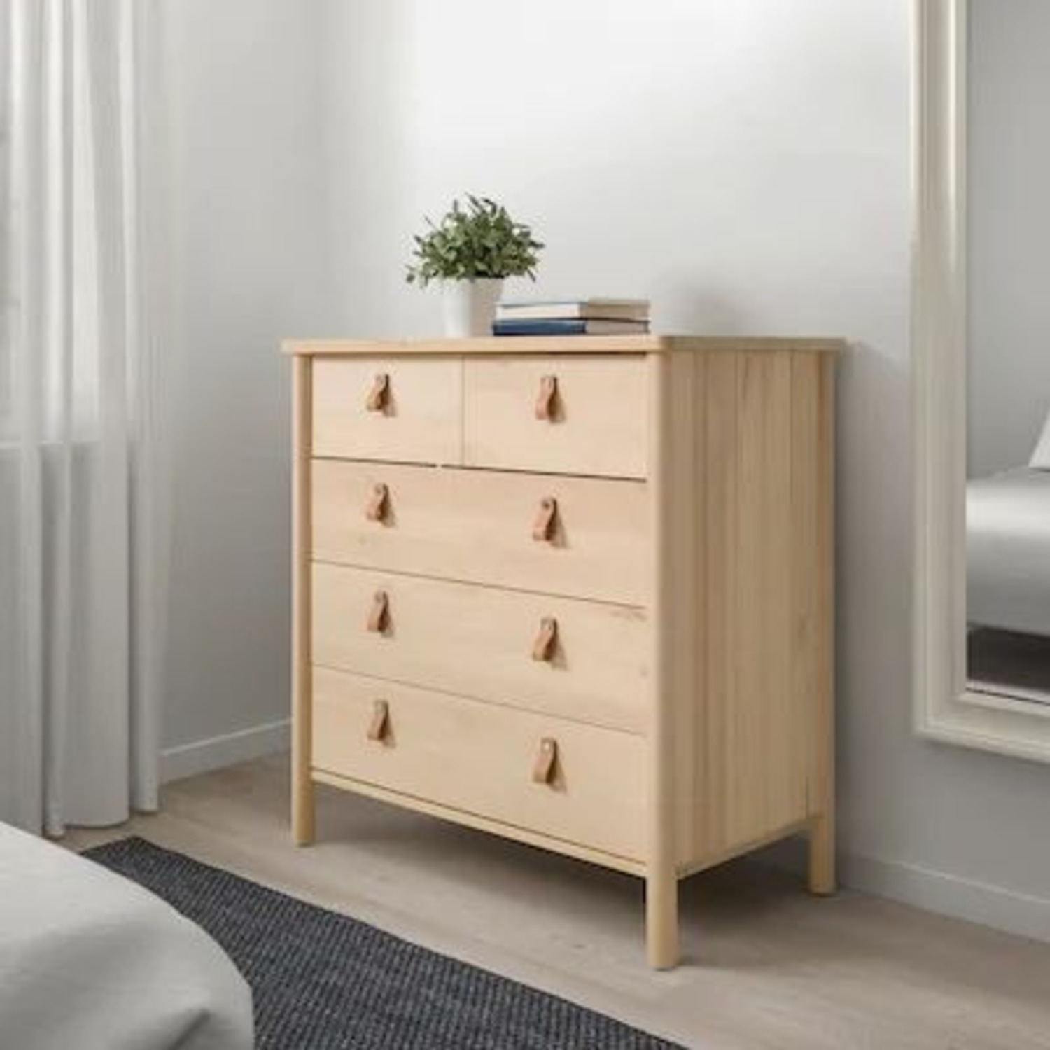 IKEA Björksnäs 5-Drawer Chest, Birch - image-2