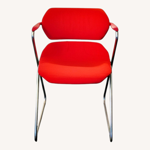 Used Vintage/Antique Acton Stacker Red Accent Chairs for sale on AptDeco