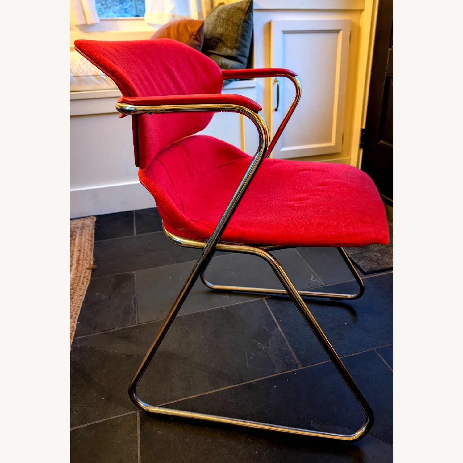 Vintage/Antique Acton Stacker Red Accent Chairs - image-2