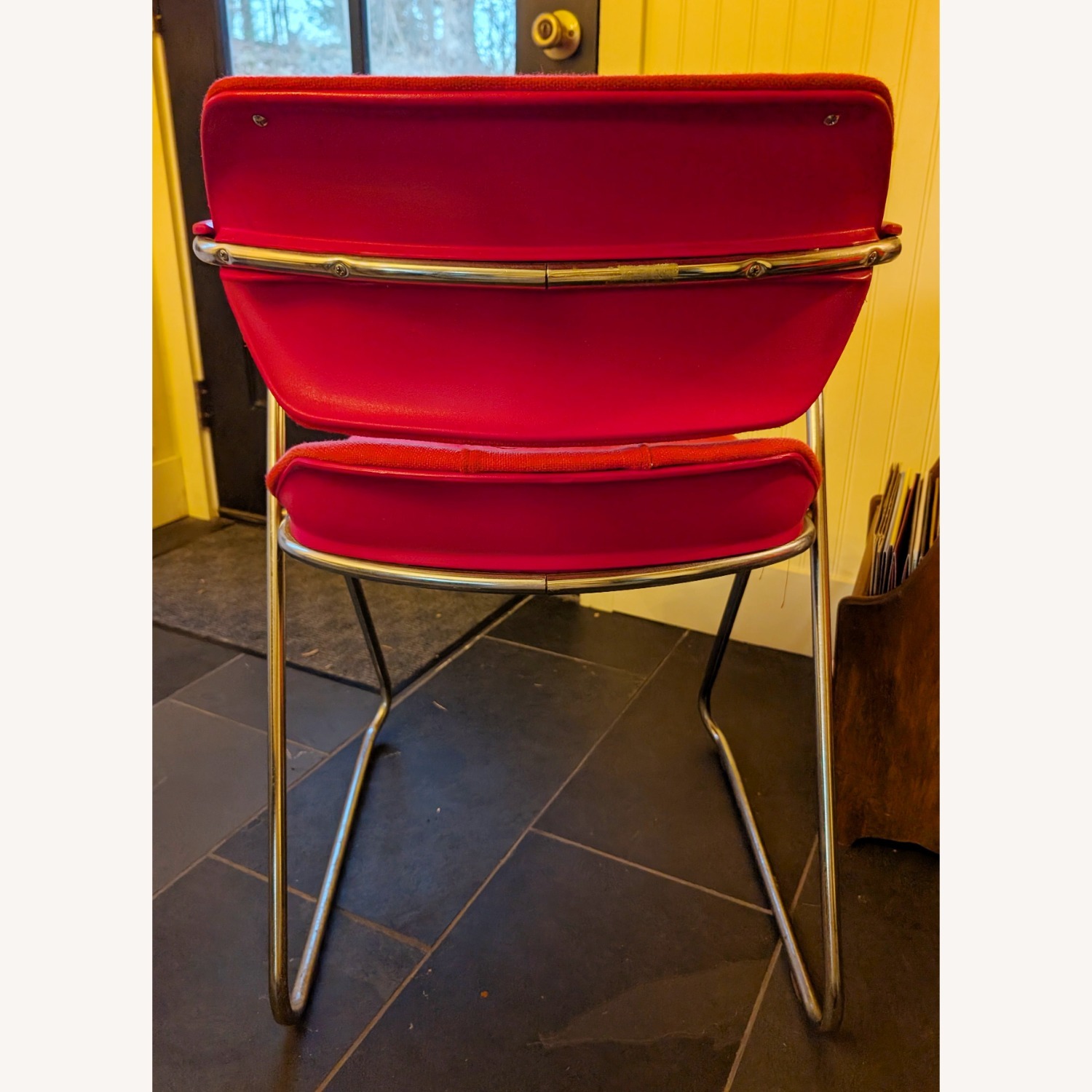 Vintage/Antique Acton Stacker Red Accent Chairs - image-7