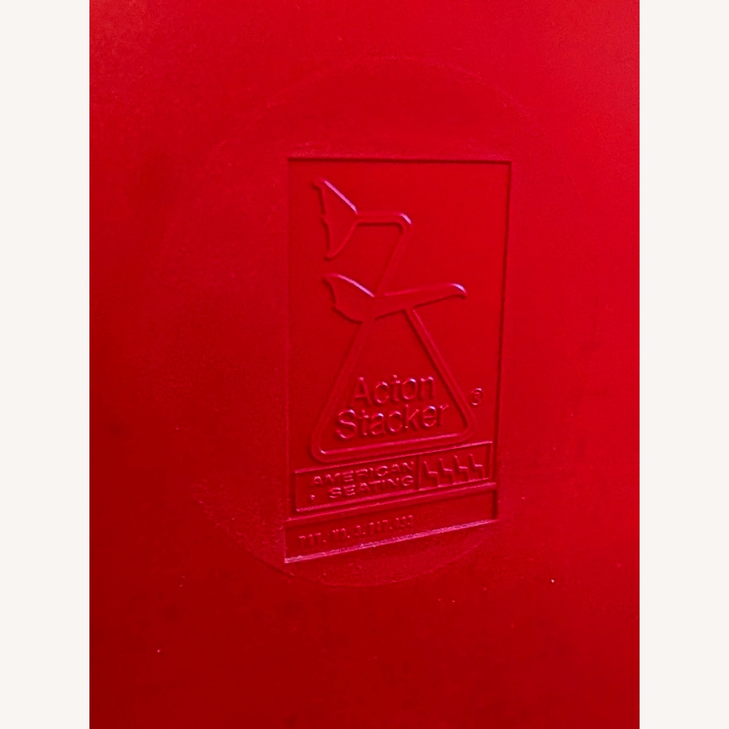 Vintage/Antique Acton Stacker Red Accent Chairs - image-8