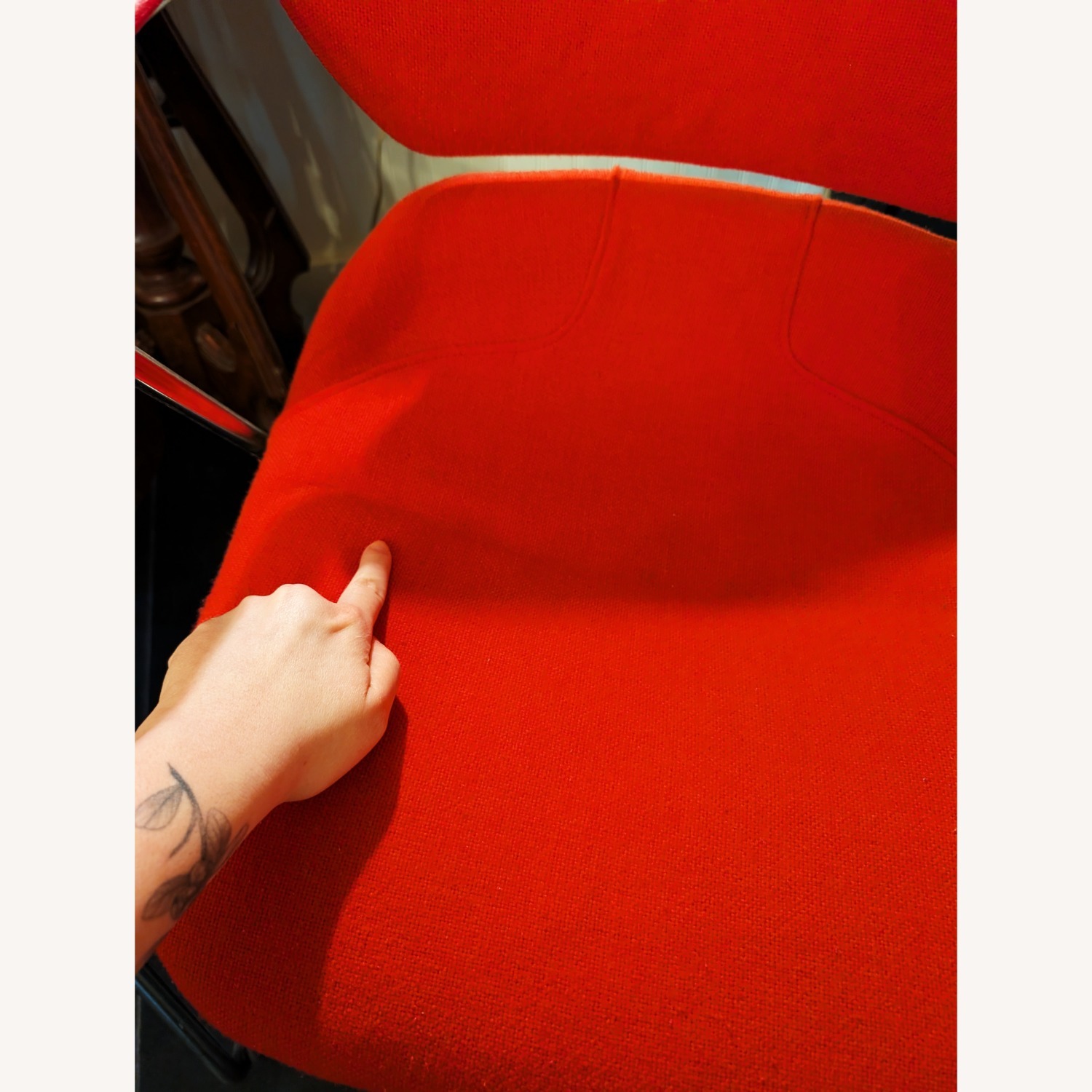 Vintage/Antique Acton Stacker Red Accent Chairs - image-6