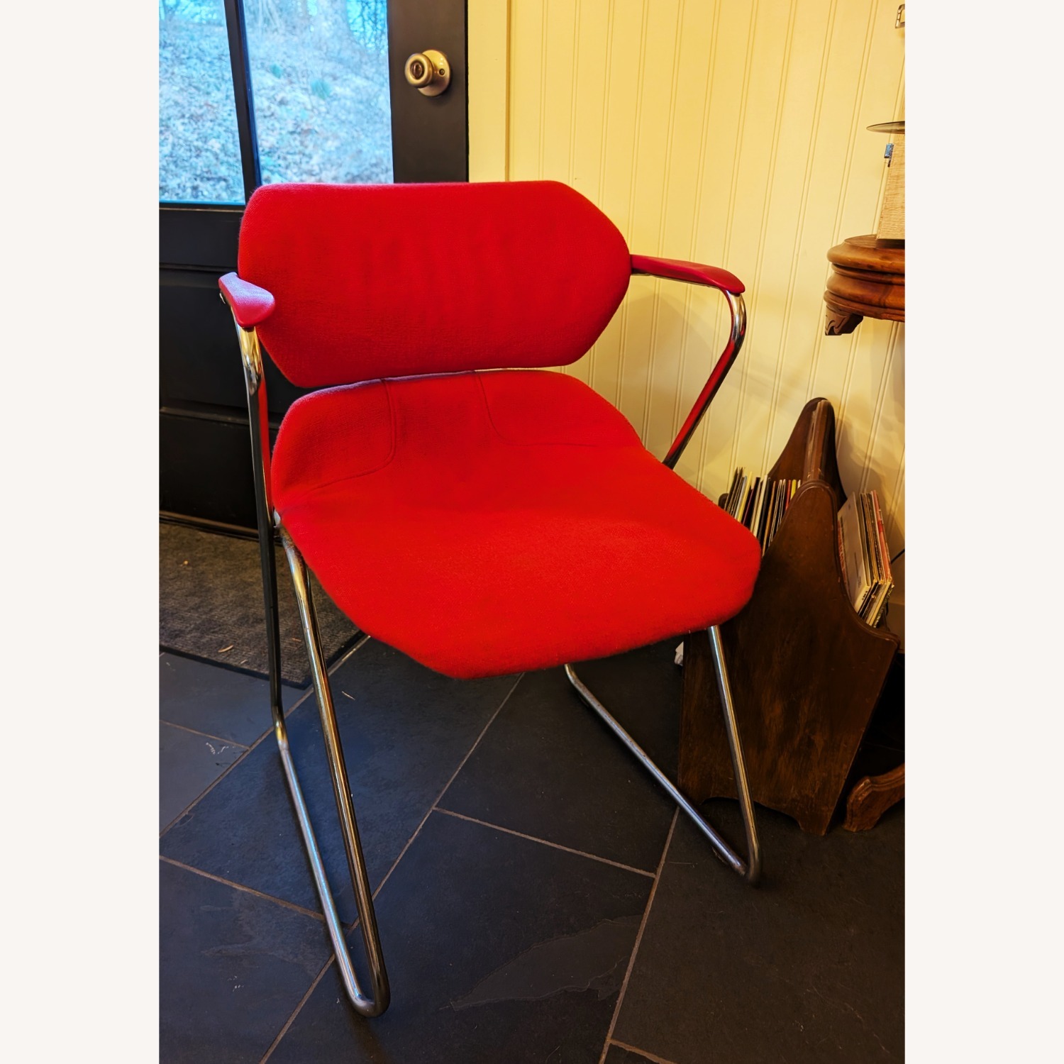 Vintage/Antique Acton Stacker Red Accent Chairs - image-9