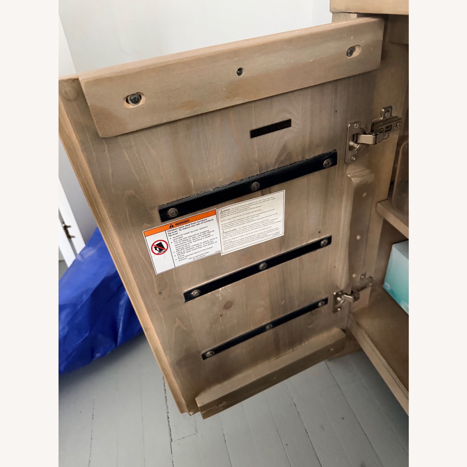 Pottery Barn Light Brown Wood Sideboard - image-4