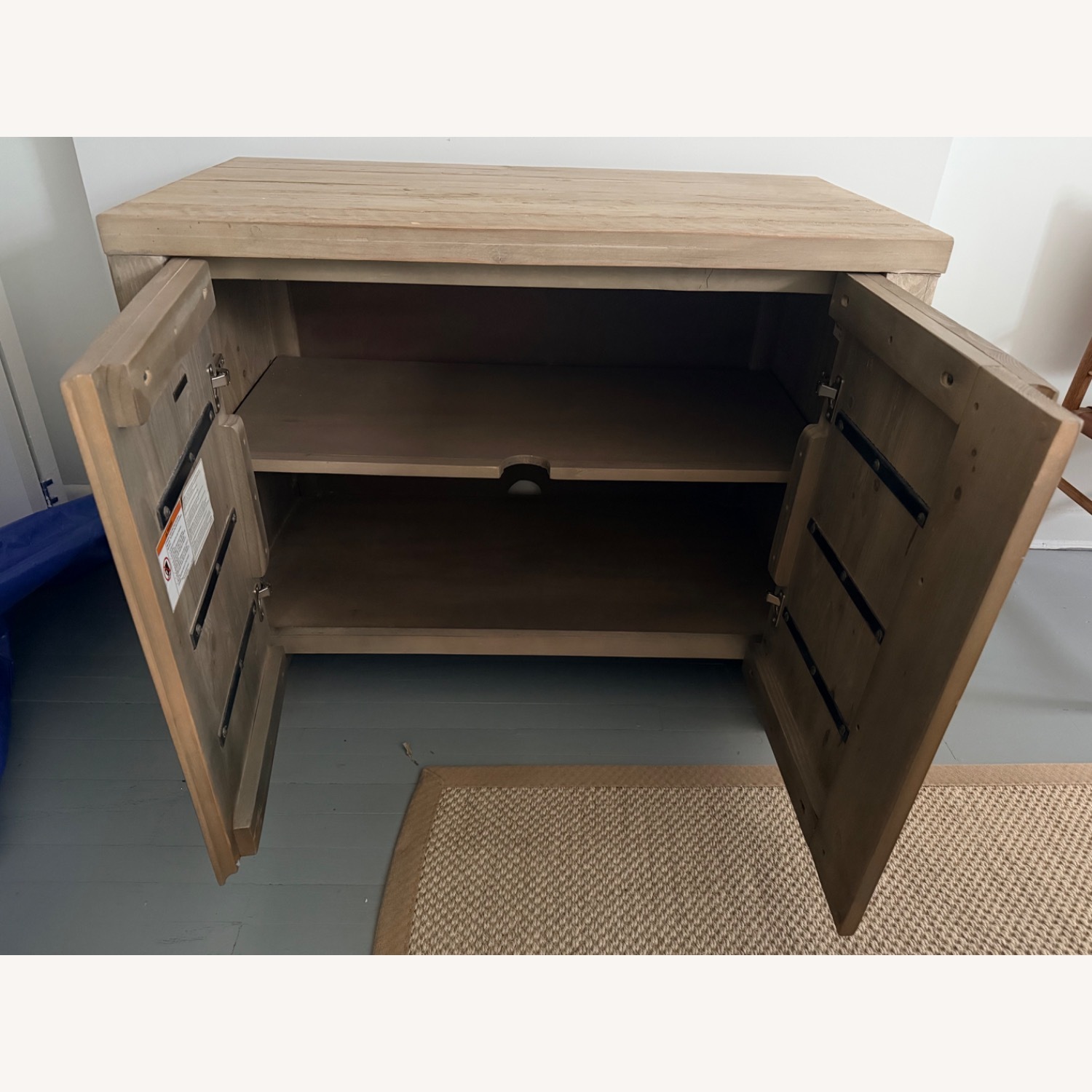 Pottery Barn Light Brown Wood Sideboard - image-5