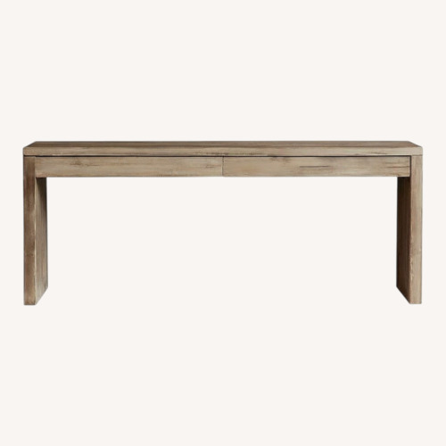 Used Pottery Barn Pismo Reclaimed Wood Console Desk for sale on AptDeco