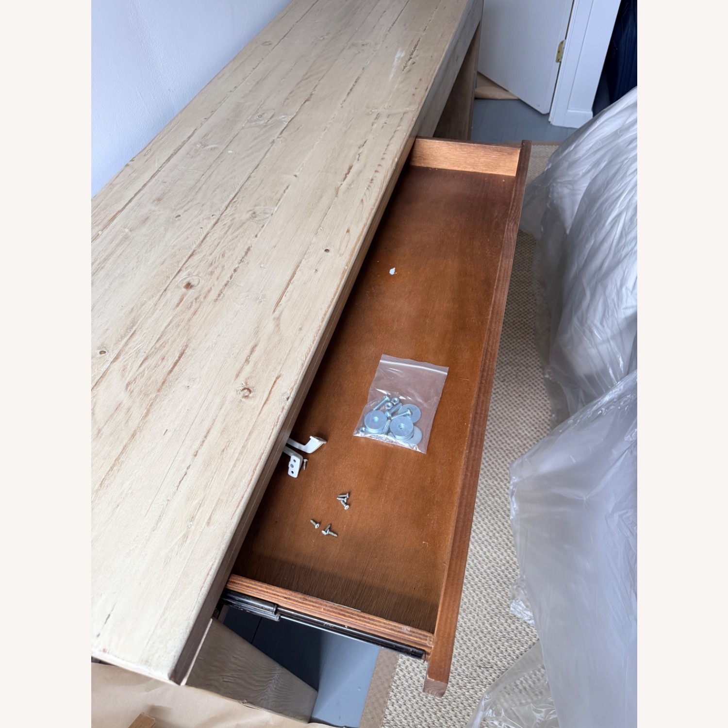 Pottery Barn Pismo Reclaimed Wood Console Desk - image-5