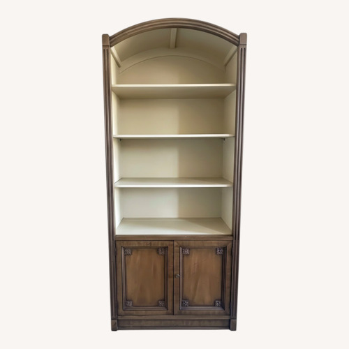 Used Vintage/Antique Finds Dark Brown Wood Bookcase for sale on AptDeco