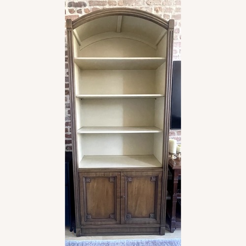 Used Vintage/Antique Finds Dark Brown Wood Bookcase for sale on AptDeco
