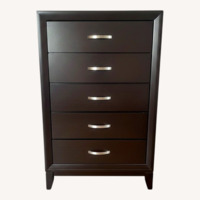 5-Drawer Dark Wood Dresser