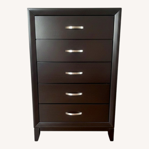 Used 5-Drawer Dark Wood Dresser for sale on AptDeco