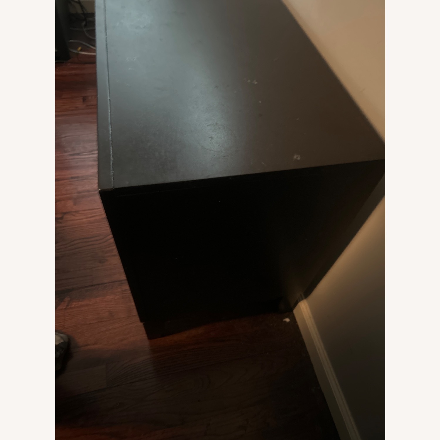 Black Wood Nightstand - image-3