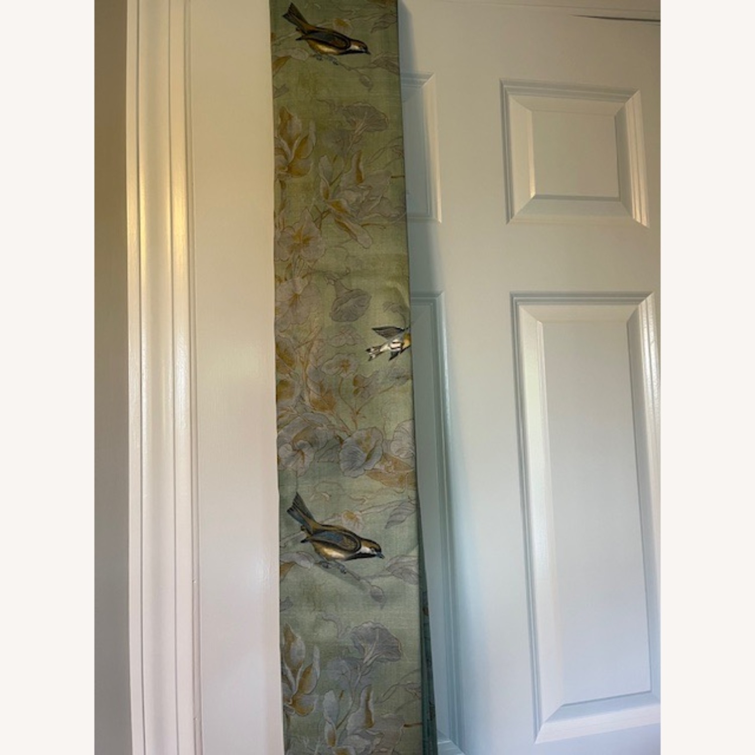 Elegant Sage Green Drapes-Bird Pattern 87” L, 29”W - image-3