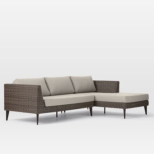 Used West Elm Marina Outdoor 2 Piece Sectional for sale on AptDeco