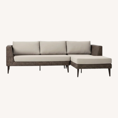 Used West Elm Marina Outdoor 2 Piece Sectional for sale on AptDeco