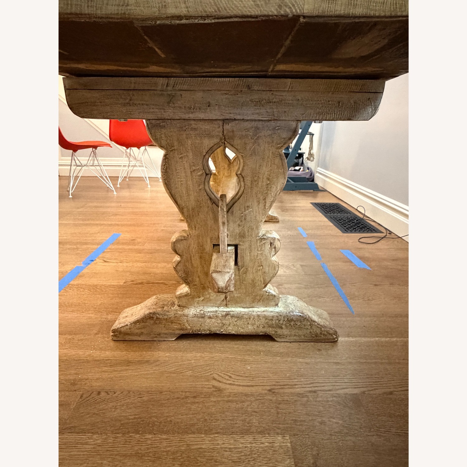 Antique French Oak Monastery Dining Table - image-8