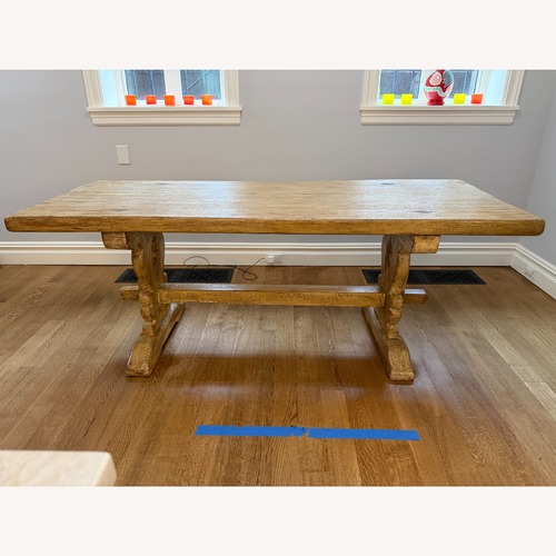 Used Antique French Oak Monastery Dining Table for sale on AptDeco