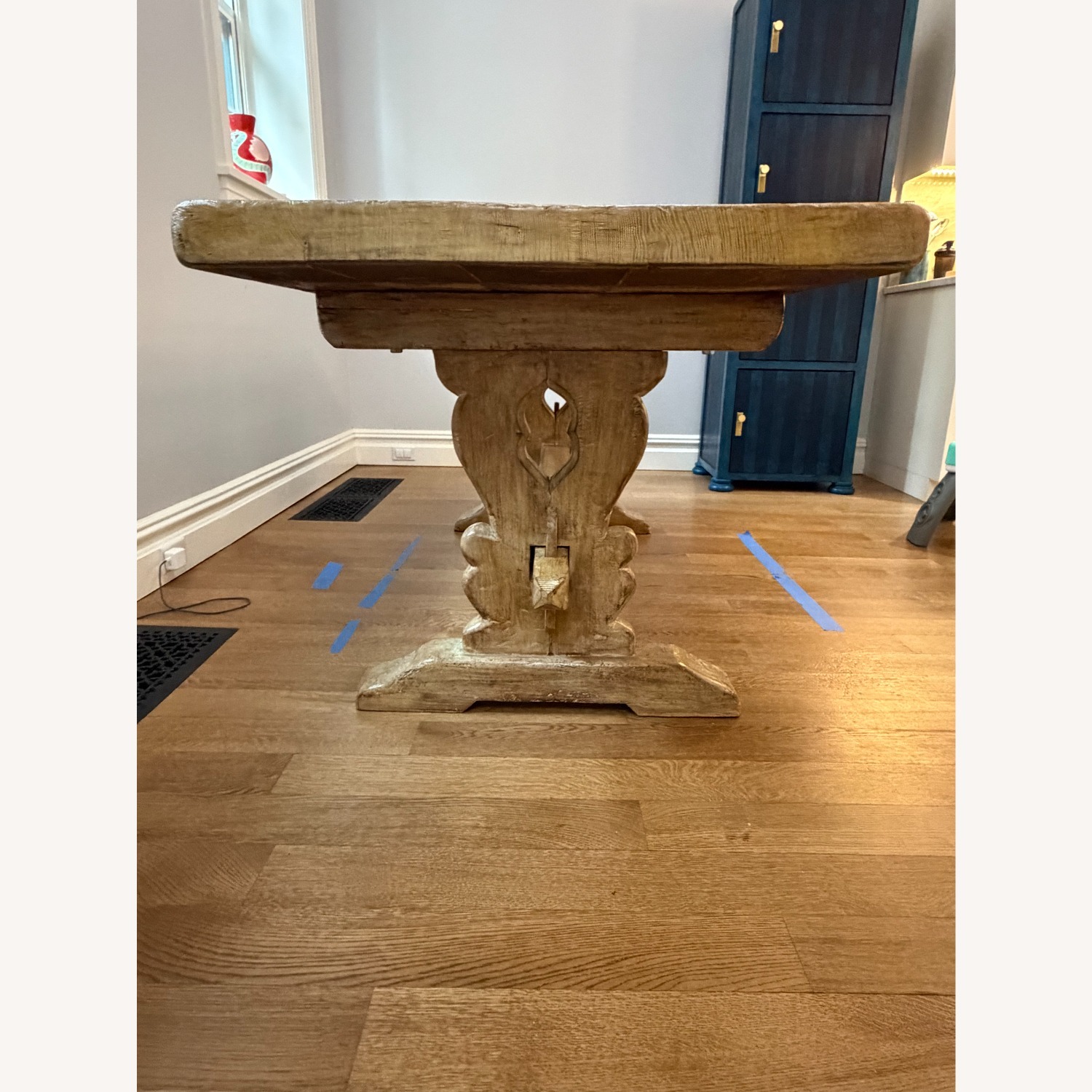 Antique French Oak Monastery Dining Table - image-5