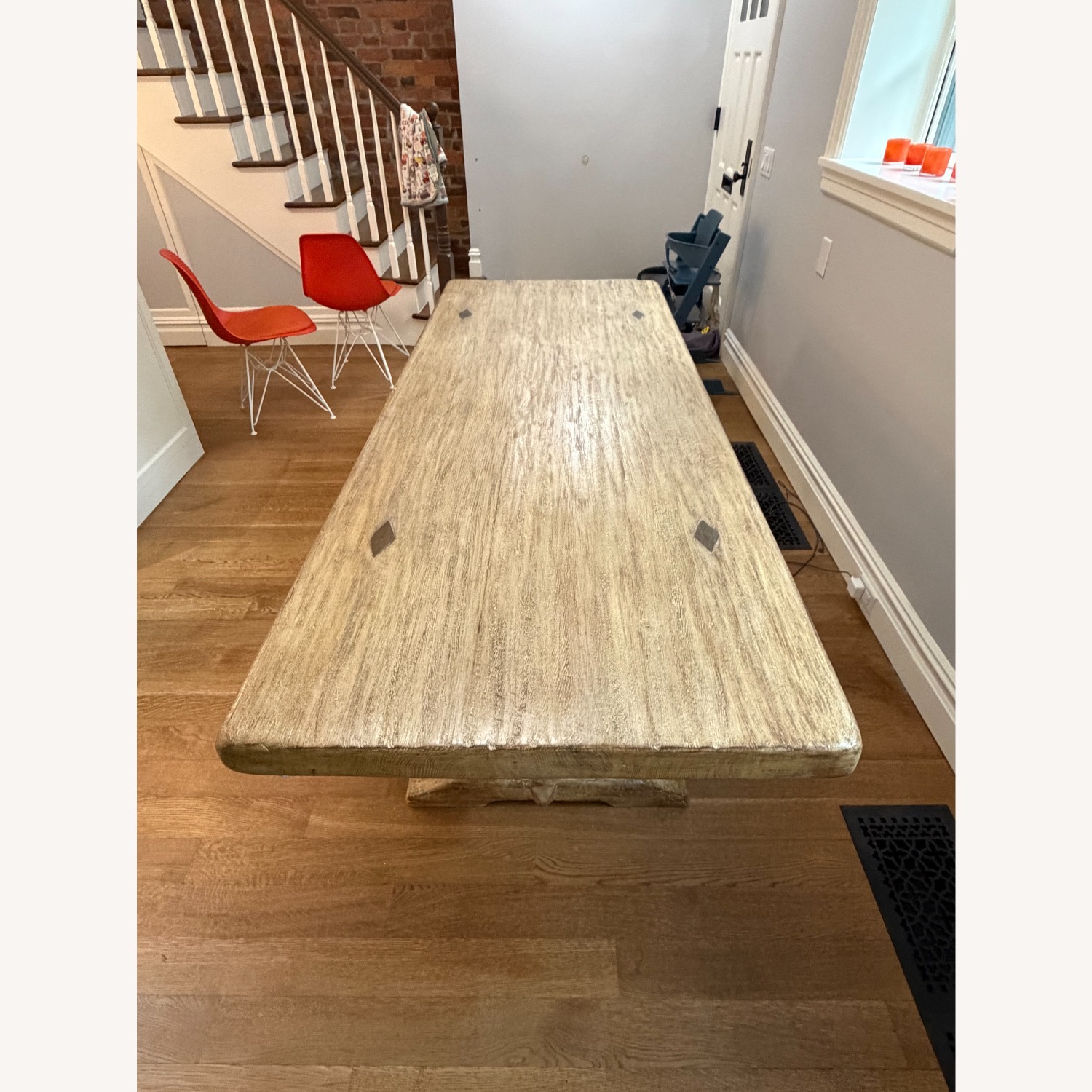 Antique French Oak Monastery Dining Table - image-2