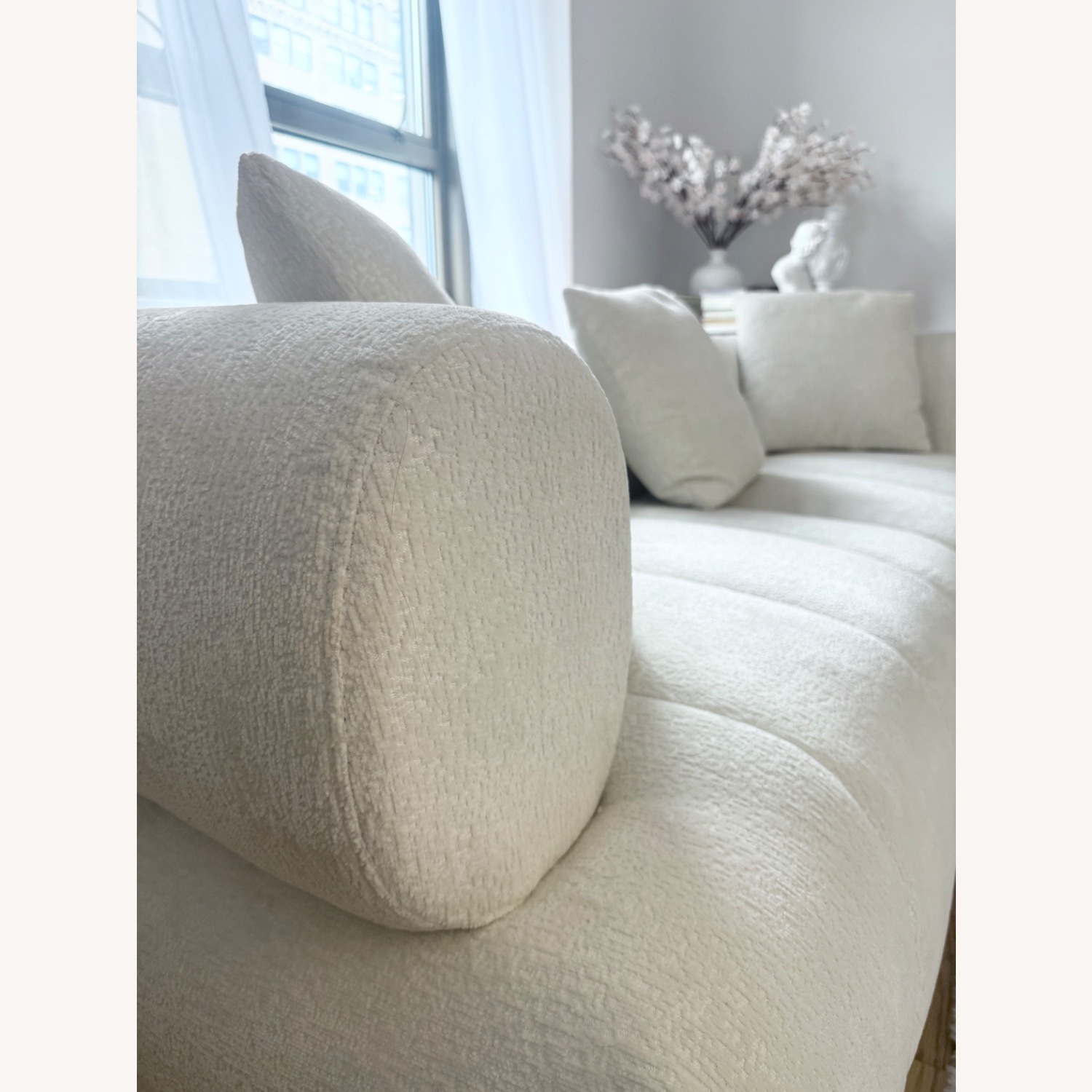 Bed Bath & Beyond White 3+ Seater Sofa - image-3