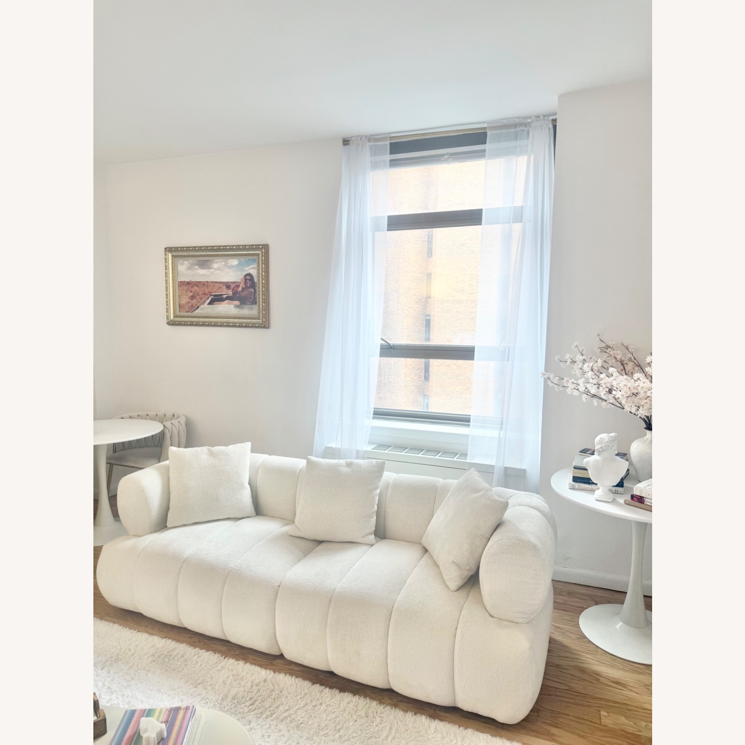 Bed Bath & Beyond White 3+ Seater Sofa - image-2