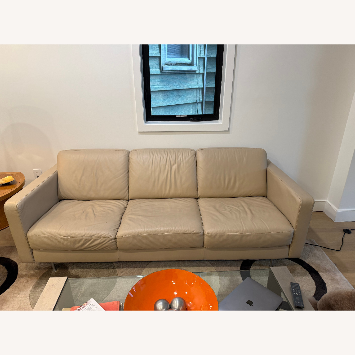 Natuzzi  Natural Leather 3+ Seater Sofa - image-3