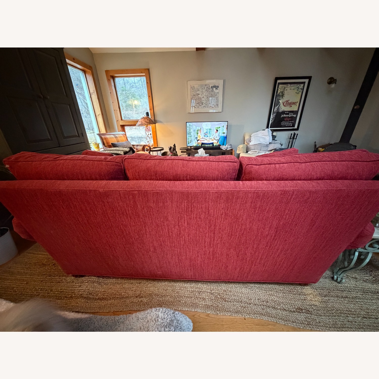 Ethan Allen Three Seat Fabric Sofa - image-4