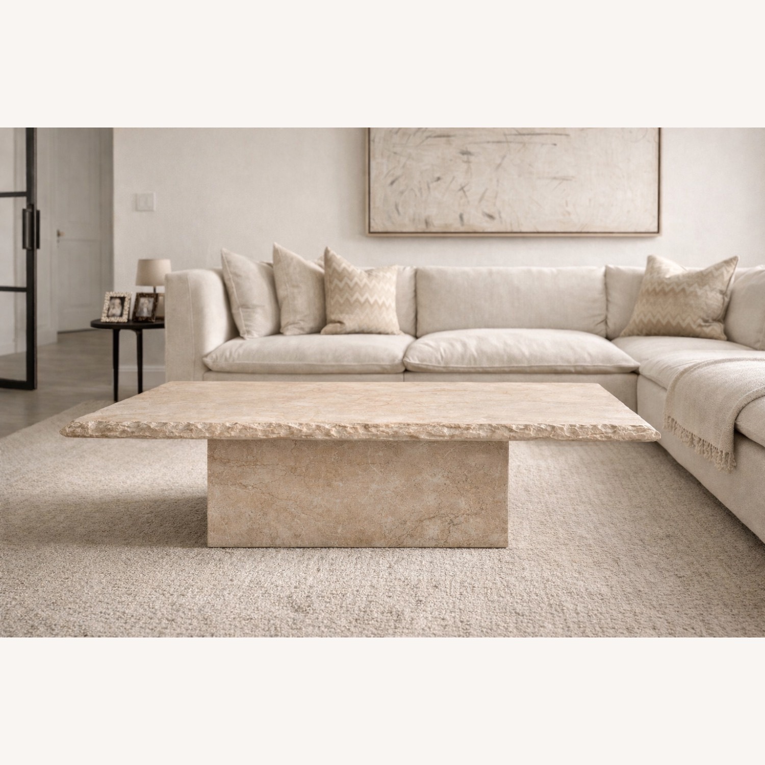 House Of Léon Natural Marble Coffee Table - image-4