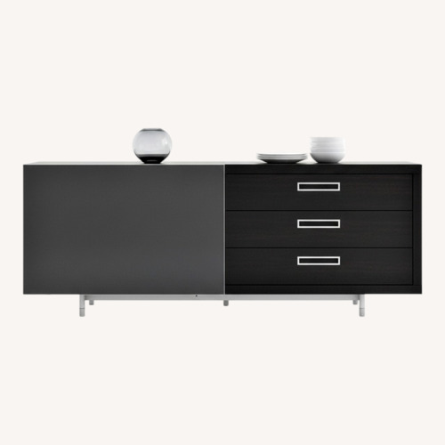 Used Ligne Roset Cineline Dark Gray Wood Sideboard for sale on AptDeco