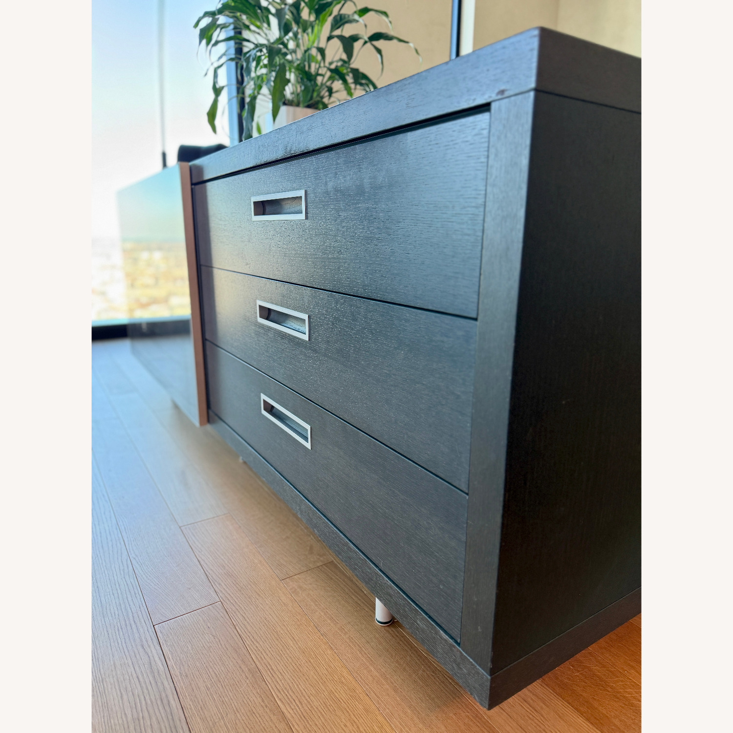 Ligne Roset Cineline Dark Gray Wood Sideboard - image-2