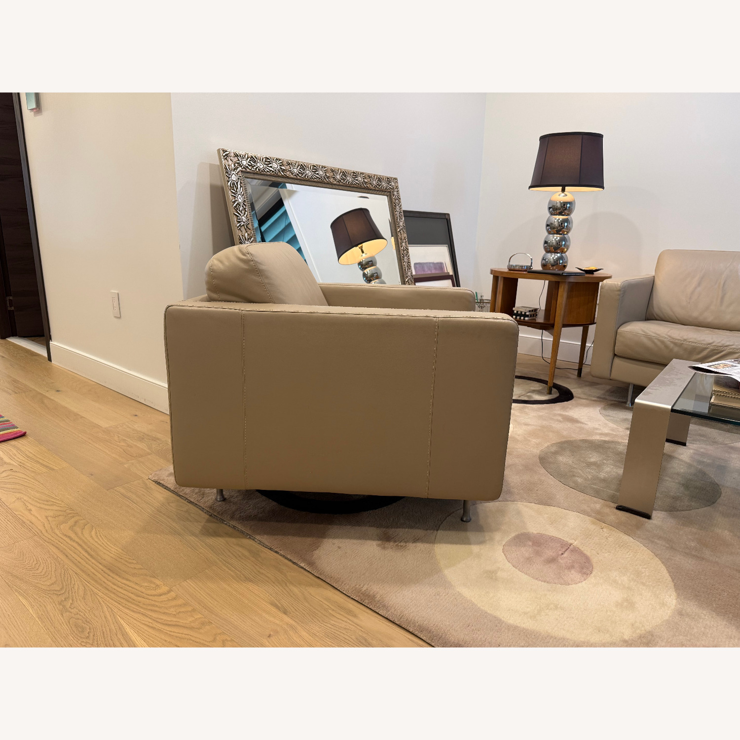 Natuzzi Stan Leather Accent Chair - image-2