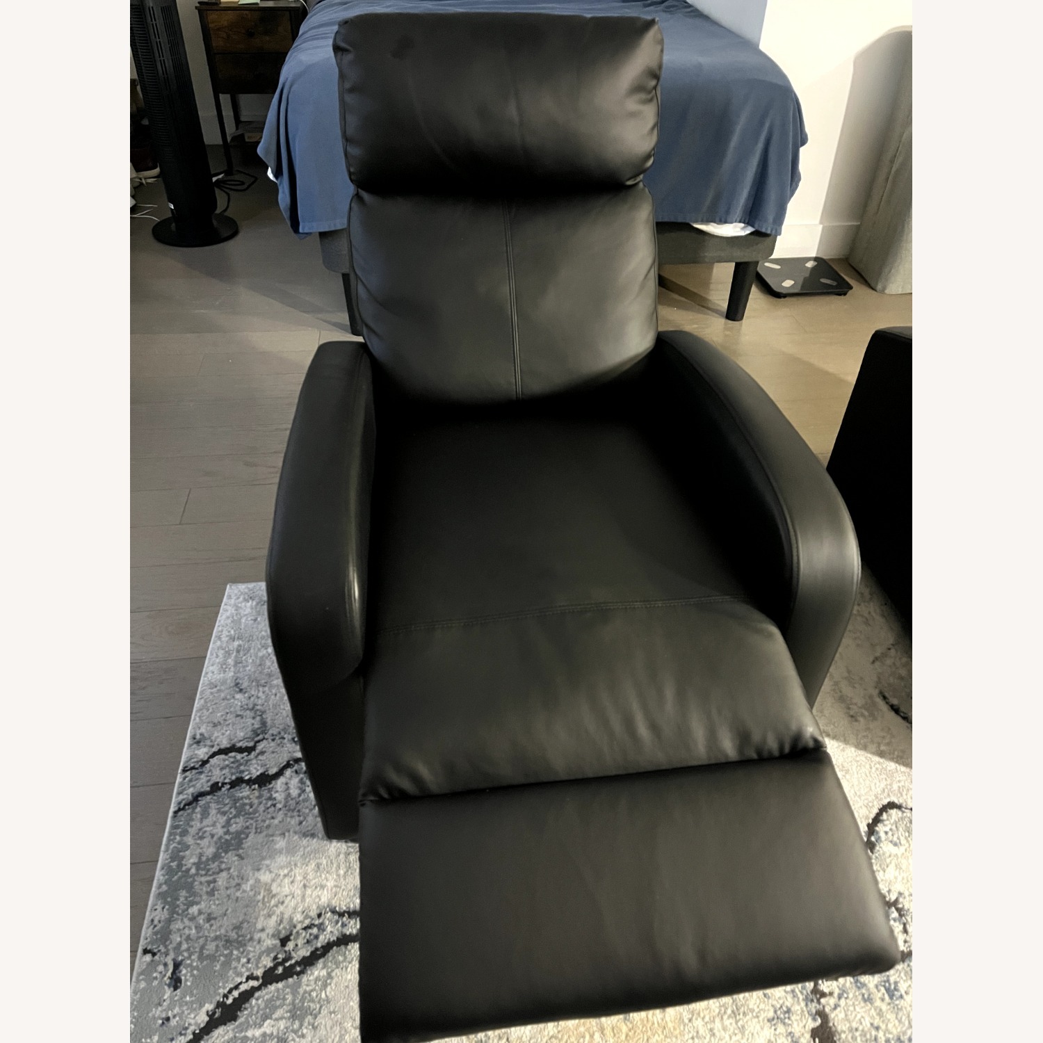 Amazon Black Faux Leather Recliner - image-4