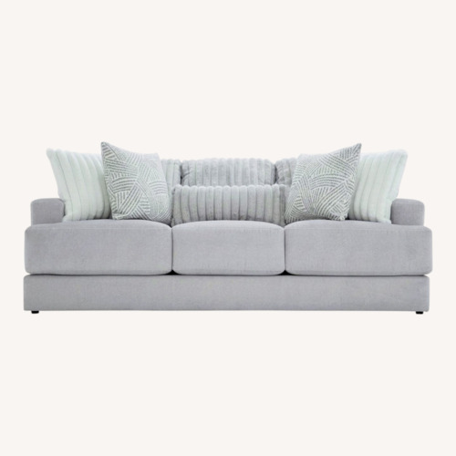 Used Bob's Discount Furniture Light Gray 2 Seater Sofa for sale on AptDeco