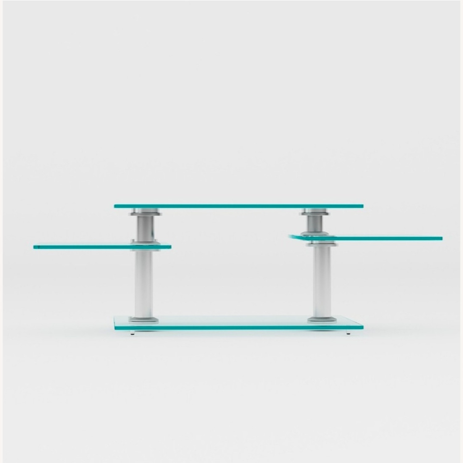 Raymour & Flanigan Transparent Glass Coffee Table - image-5