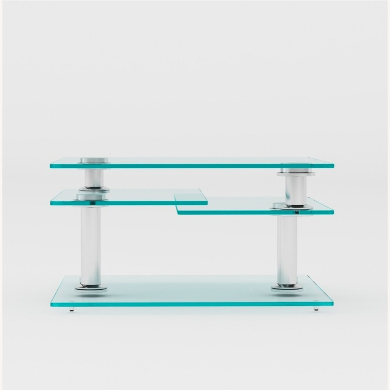 Raymour & Flanigan Transparent Glass Coffee Table - image-4