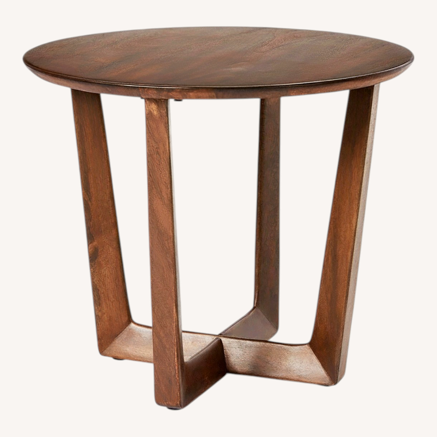 West Elm Stowe Dark Walnut Wood Side Table - image-0