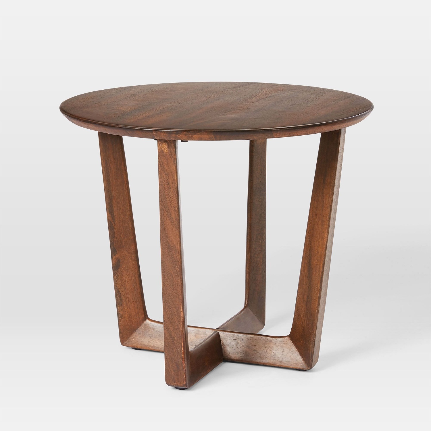West Elm Stowe Dark Walnut Wood Side Table - image-4