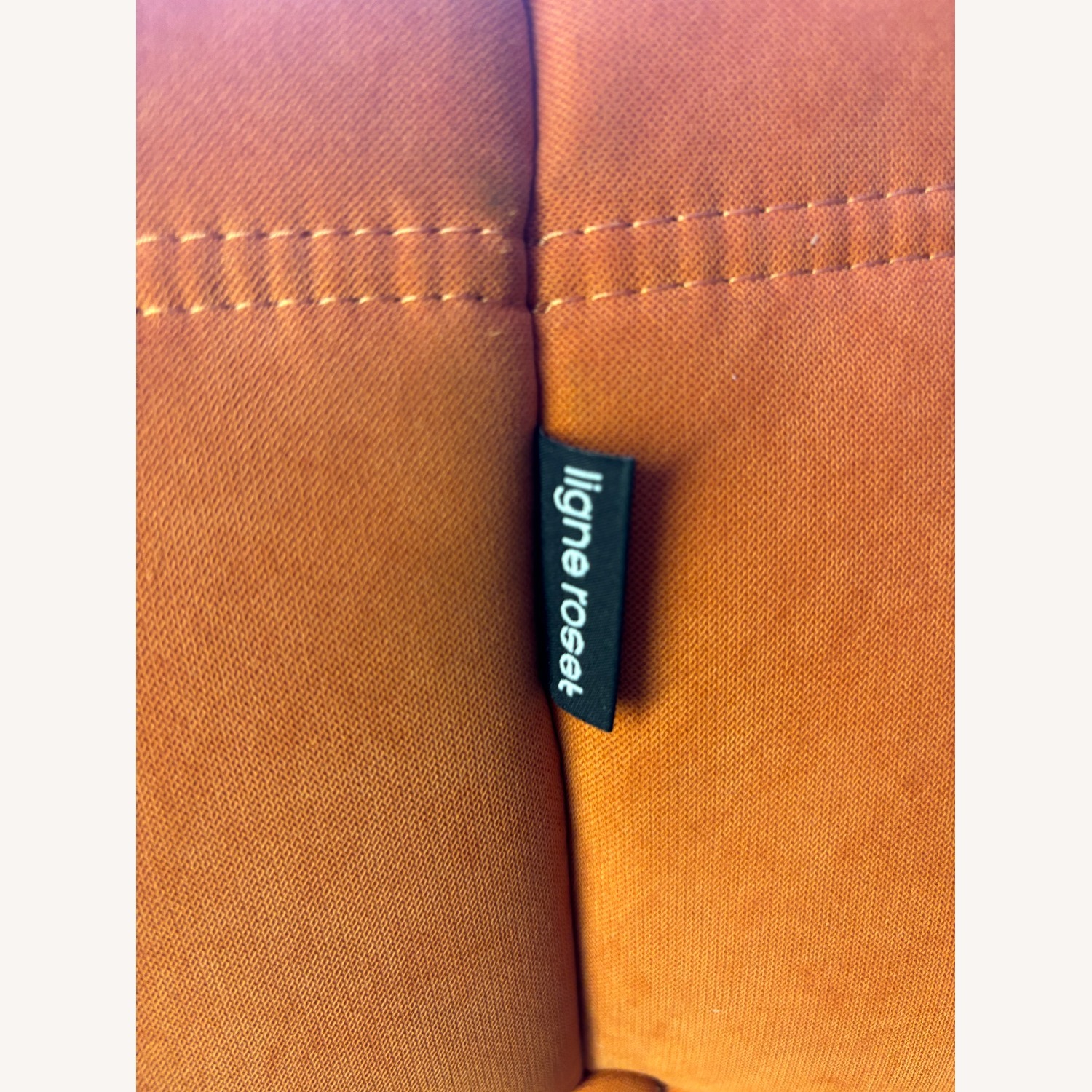 Ligne Roset Togo Orange Fabric 2 Seater Sofa - image-3